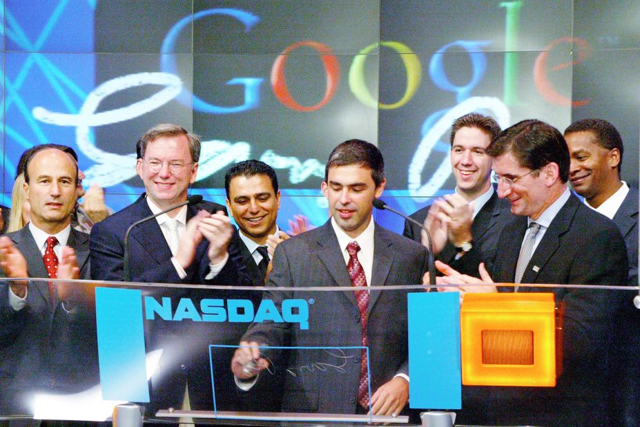 Google went public on the NASDAQ stock exchange on August 19, 2004, with stocks debuting at $85 a share. The dot-com bust was still fresh in the minds of many at the time, and the IPO met with mixed reviews. "I'm not buying," Apple co-founder Steve Wozniak told the New York Times at the time, predicting little chance the stock would go up. Google shares were trading at about $555 on Friday, March 13.