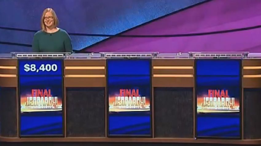 Only one person moved on to Jeopardy's final round after the two other contestants ended up with negative scores.