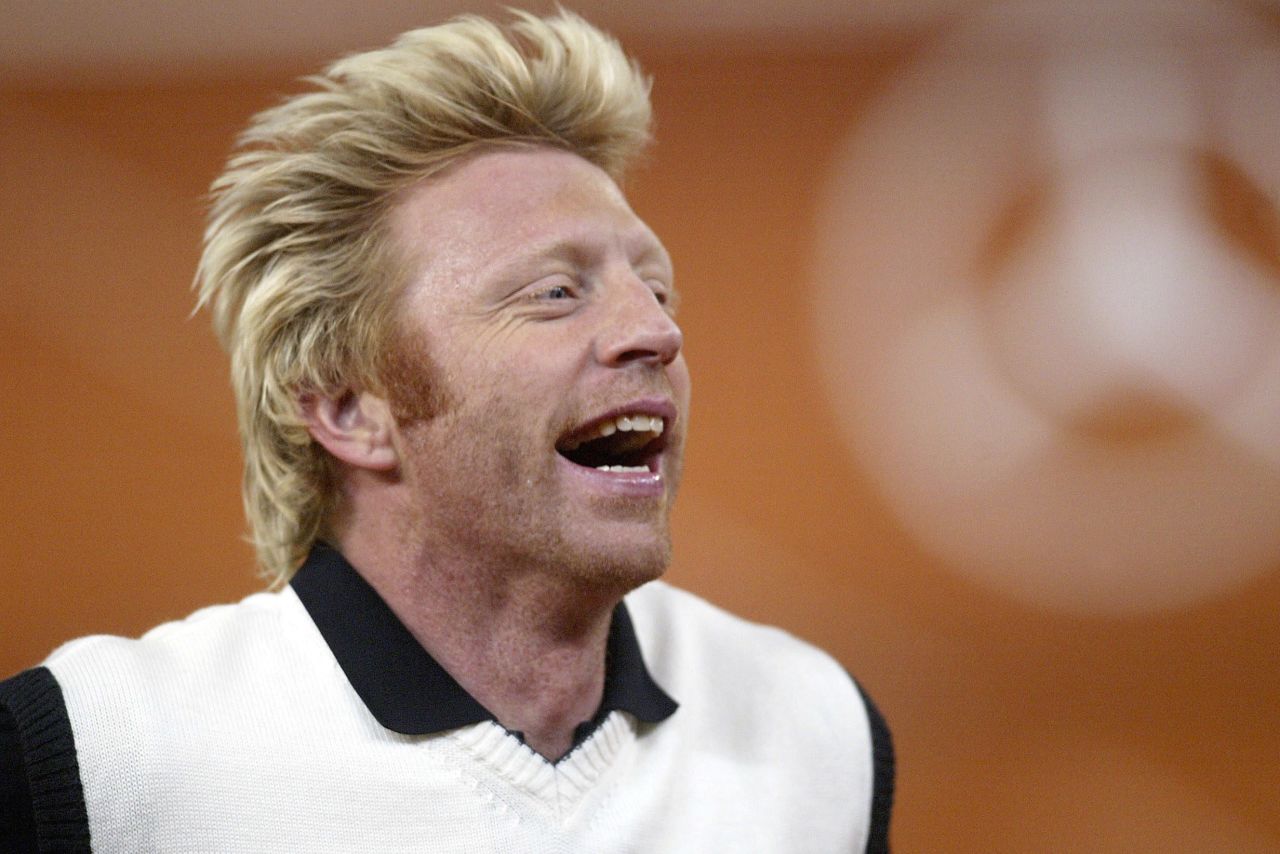 As Becker's career progressed, so did his hairstyles.