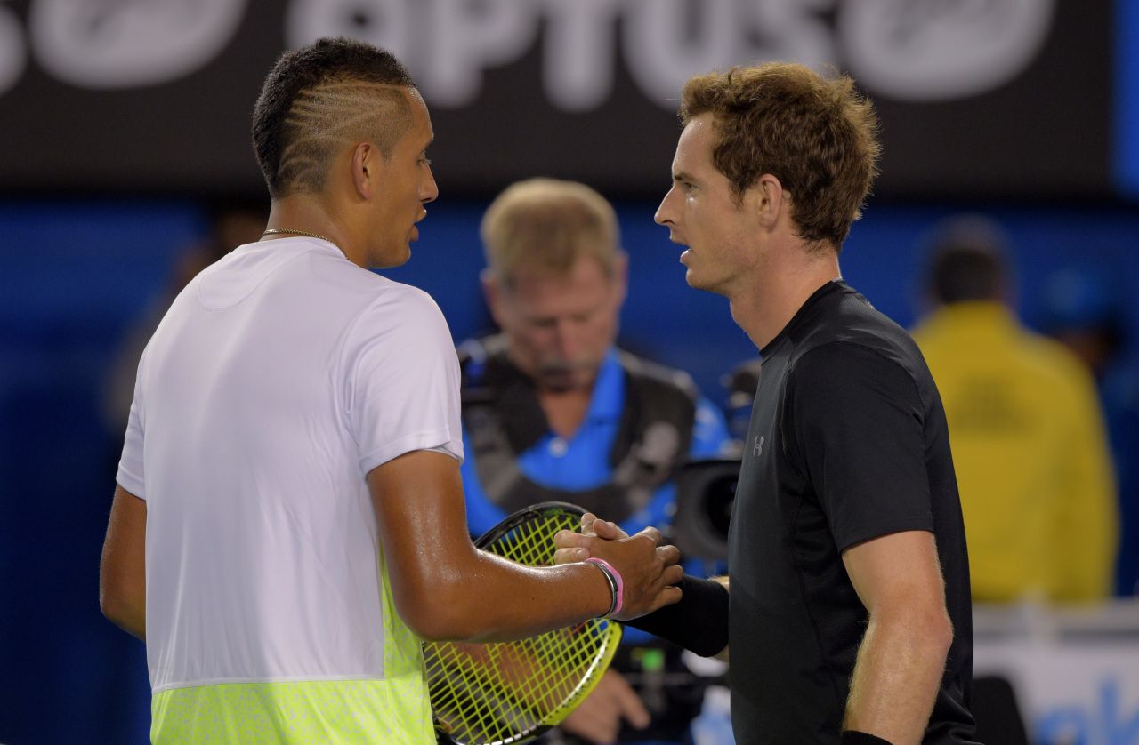 Australia's rising star Nick Kyrgios likes to keep his hair short too -- with a snazzy twist.