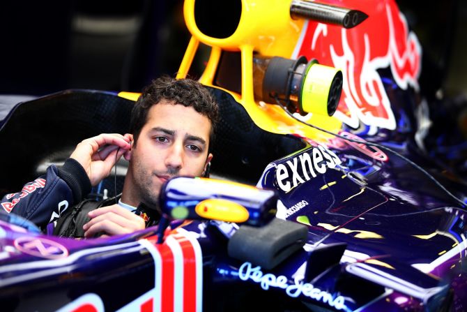 Vettel's former teammate Daniel Ricciardo had a frustrating first day back at the office, suffering engine failure during Friday's practice.  