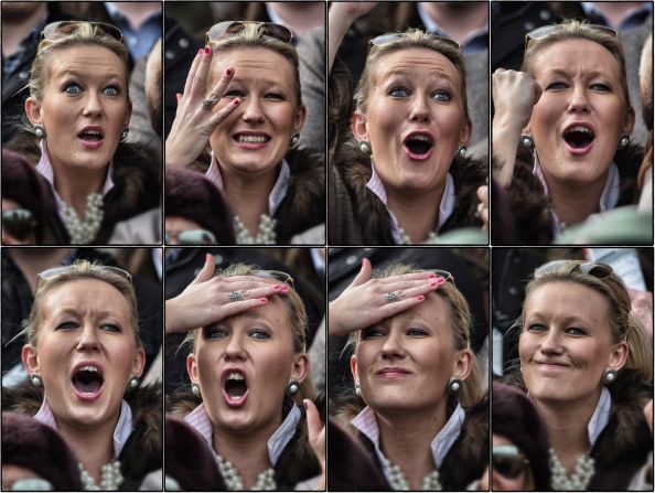 On the race track, fortunes can be lost and made within seconds. But if you want to see the real emotional roller coaster in action, don't watch the horses -- turn your gaze to the people in the stands.