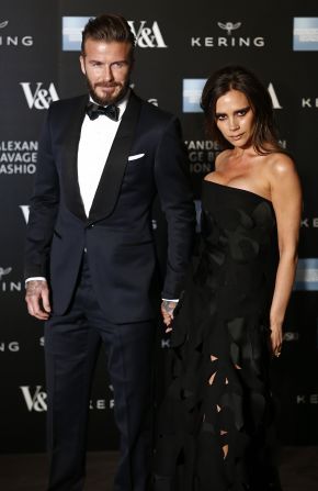 The V&A launched the exhibition with a gala attended by Victoria and David Beckham, among other celebrities.
