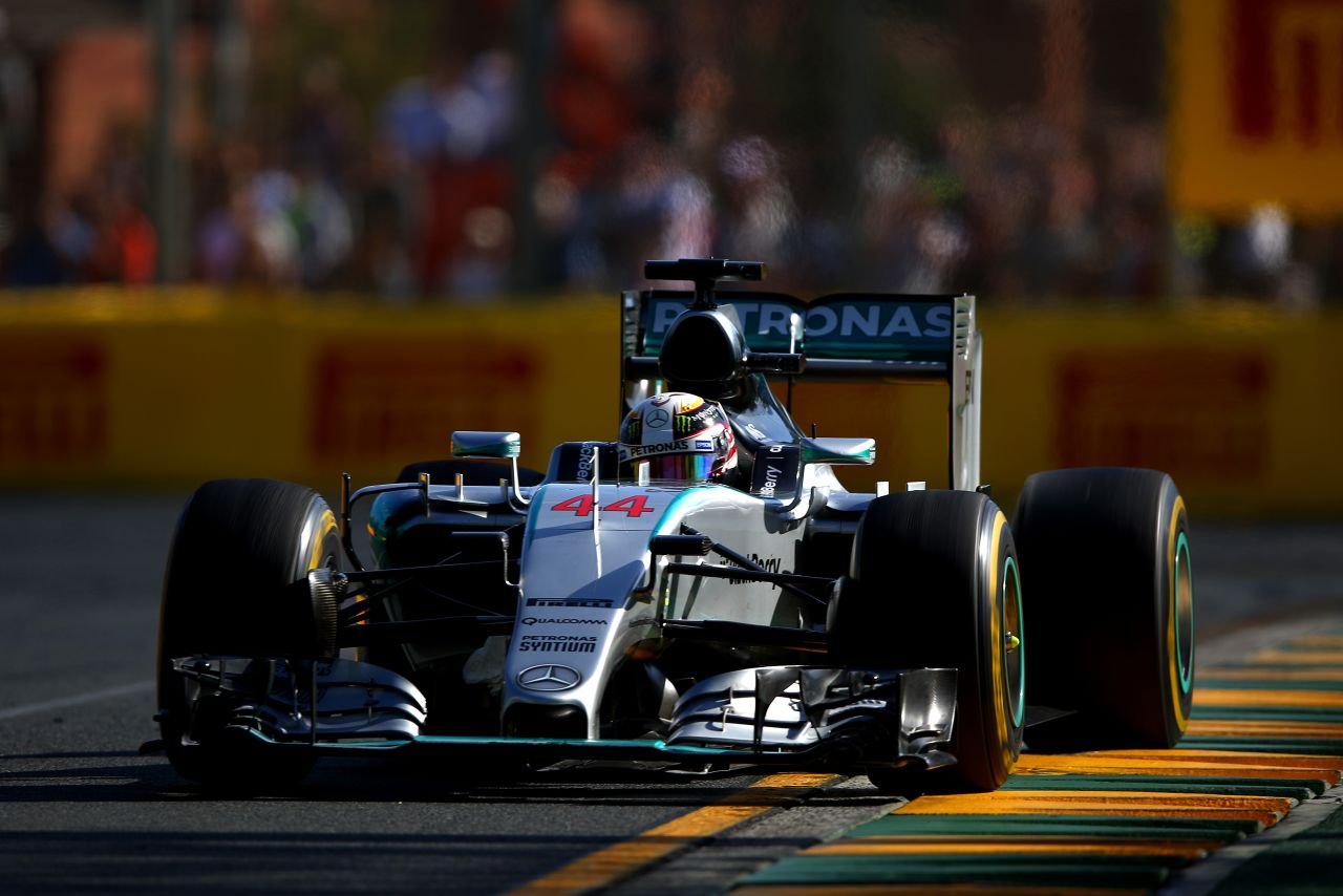 Hamilton took the opening race of the season with a commanding performance from pole position in Melbourne.