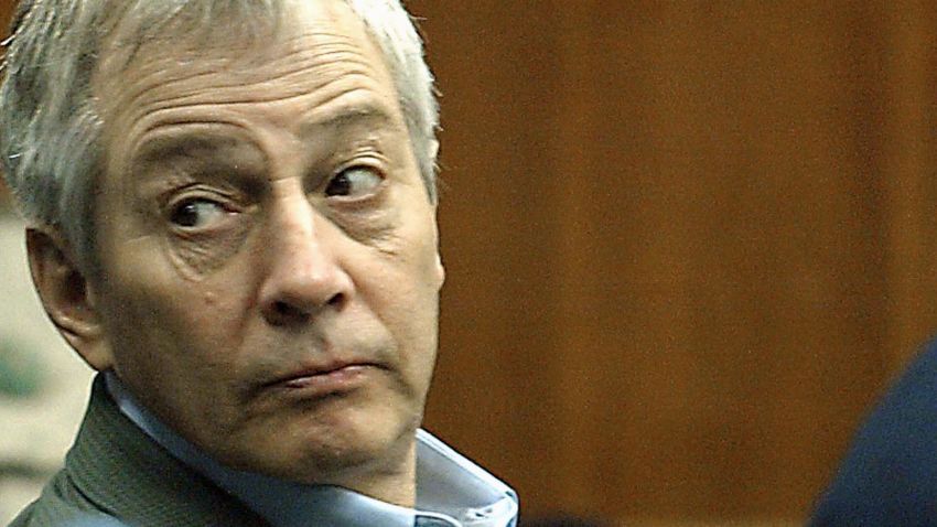Robert Durst appears in court in Galveston, Texas, during his murder trial in 2003.