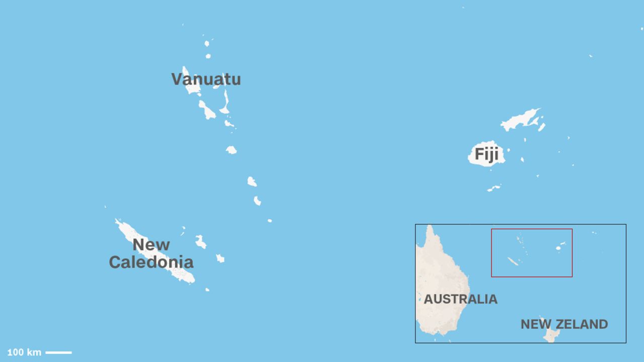 Map: The islands of Vanuatu
