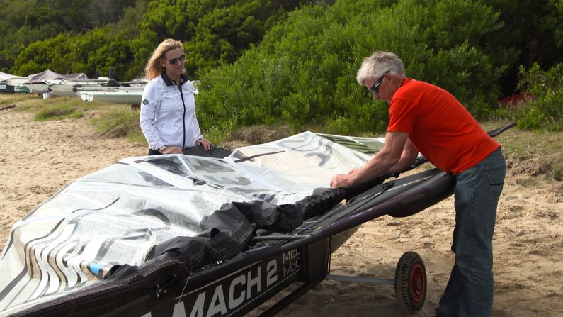 Andrew McDougall (pictured right talking to Mainsail's Shirley Robertson) has been the design lead in the discipline's recent history.