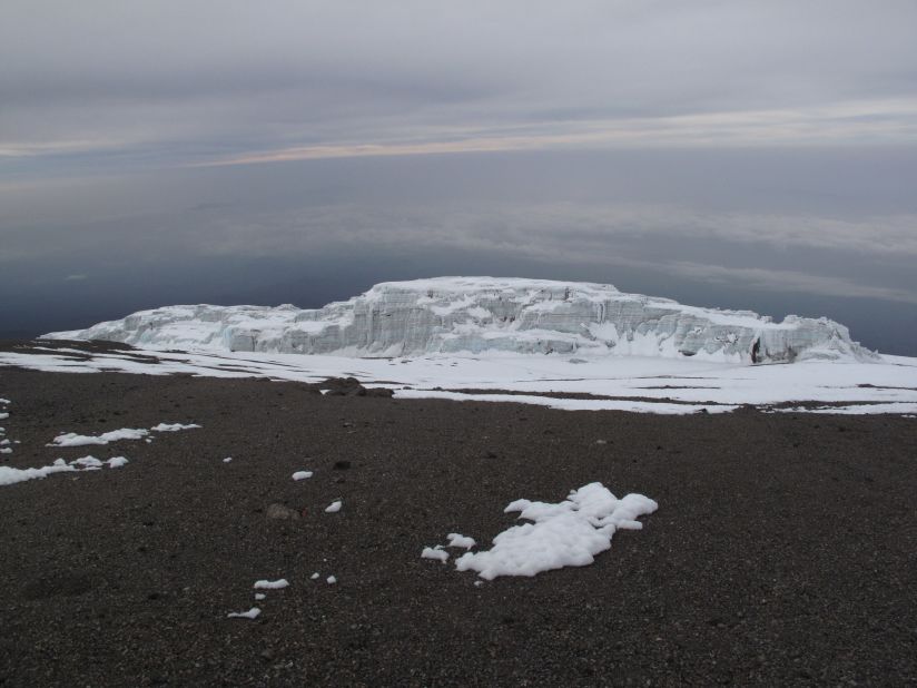 Kilimanjaro is topped with several glaciers, which experts predict will melt within the next two decades. 