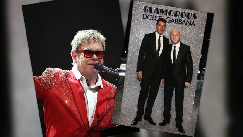 Elton john clearance dolce gabbana