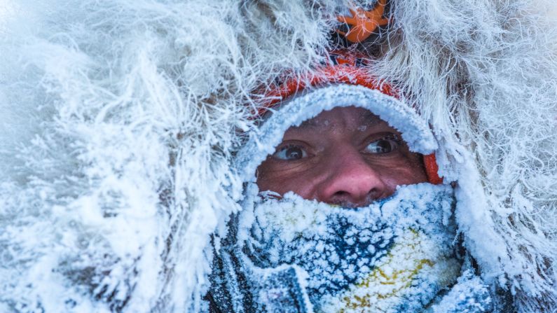 Dog musher Hugh Neff arrives in Kaltag, Alaska, as he competes in the Iditarod sled dog race on Sunday, March 15.