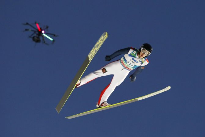 The lightweight airborne devices have already proven useful in winter sports like ski jumping, providing dramatic angles for television audiences and those watching on big screens at events.