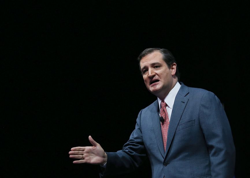 Cruz speaks during the 2013 NRA Annual Meeting and Exhibits at the George R. Brown Convention Center on May 3, 2013, in Houston, Texas.