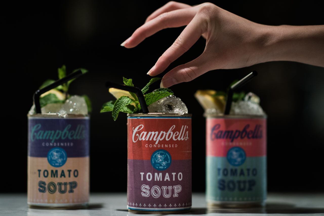 The city's restaurants and bars have also been inspired by Art Basel, creating cocktails served in Andy Warhol-esque soup cans. 