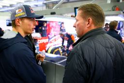 Max Verstappen with his father, Jos, at the 2014 Belgian Grand Prix. 