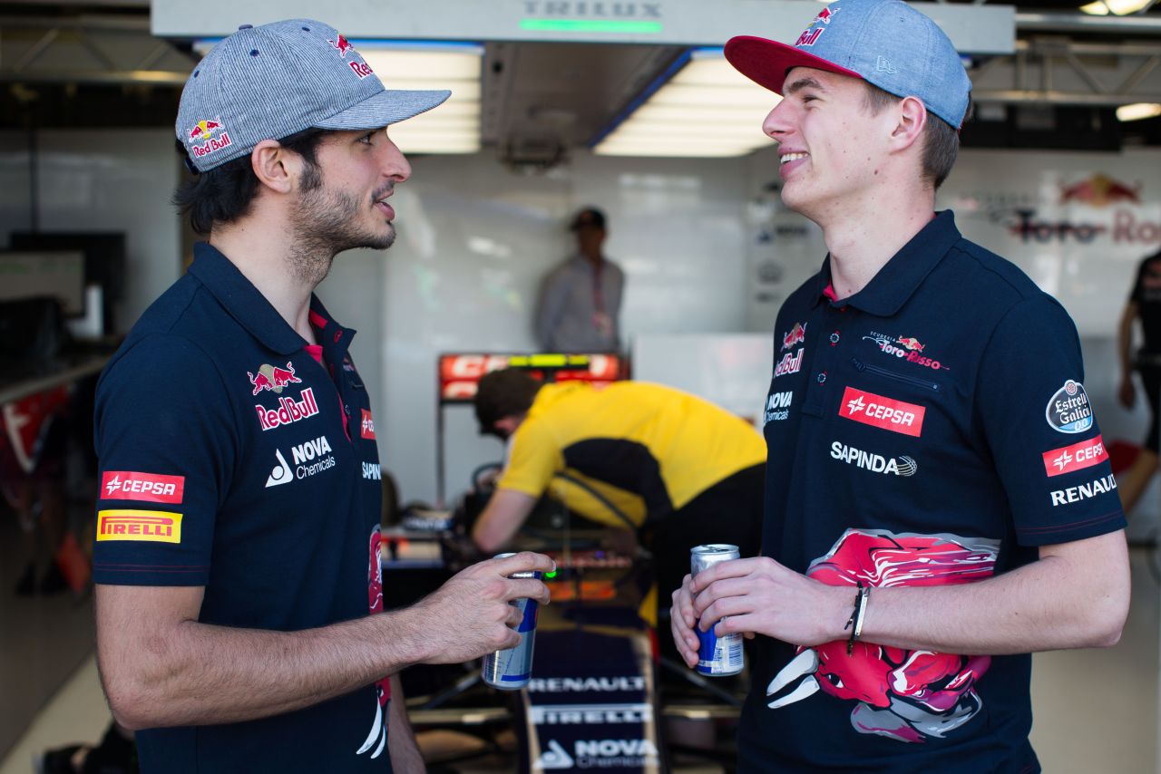 Verstappen and his Toro Rosso teammate, fellow rookie Carlos Sainz Jr. of Spain, both have famous fathers. Sainz Jr. is the son of two-time world rally champion Carlos Sainz.