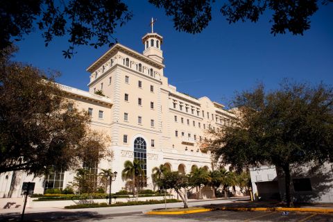 A headquarters for the Church of Scientology is seen in Clearwater, Florida, in January 2013.