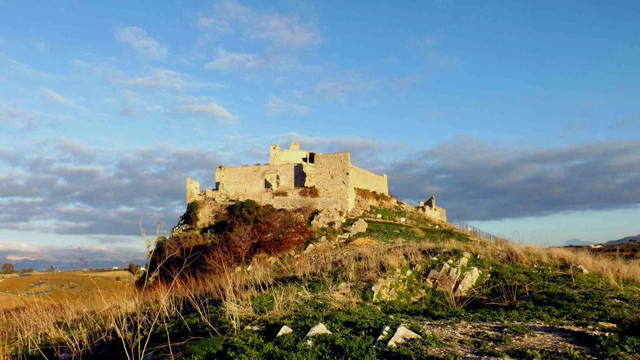 An ancient fortress featuring a necropolis, Calatubo was once part of a network of lookout towers built in times of pirate raids. <br />Badly damaged by an earthquake in 1986, its dilapidated appearance casts a spooky shadow on travelers using the nearby highway. <br />Alcamo, Trapani<br />
