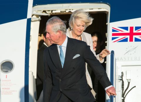 Charles and Camilla arrive at Andrews Air Force Base in Maryland on March 17. <a href="http://www.cnn.com/2015/03/13/world/gallery/prince-charles-camilla/index.html" target="_blank">See more photos of the couple through the years</a>
