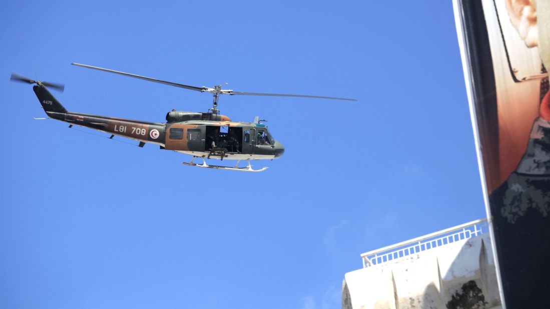 A helicopter flies around the museum, which is housed in a 19th-century palace and describes itself as "a jewel of Tunisian heritage." Its exhibits showcase Tunisian art, culture and history.