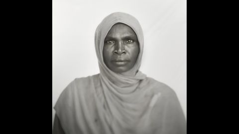 Hawa Haranan, 40, works as a cleaner at a medical clinic. She was born in the war-torn Darfur region, and she came to the Mayo camp as a refugee.