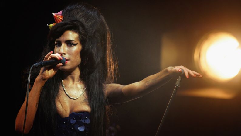 British songstress Amy Winehouse was found dead in her London home in July 2011. She was 27. The soulful singer, who openly struggled with <a href="index.php?page=&url=http%3A%2F%2Fmarquee.blogs.cnn.com%2F2011%2F09%2F12%2Fmitch-winehouse-amy-hadnt-done-drugs-in-three-years%2F%3Firef%3Dallsearch" target="_blank">drug and alcohol abuse</a> during her career, <a href="index.php?page=&url=http%3A%2F%2Fwww.cnn.com%2F2013%2F01%2F08%2Fshowbiz%2Fuk-amy-winehouse-inquest%2Findex.html%3Firef%3Dallsearch" target="_blank">died of accidental alcohol poisoning</a>, a finding that sparked a global <a href="index.php?page=&url=http%3A%2F%2Fwww.cnn.com%2F2011%2FOPINION%2F07%2F27%2Fdanovitch.winehouse.addiction%2Findex.html%3Firef%3Dallsearch" target="_blank">conversation</a> <a href="index.php?page=&url=http%3A%2F%2Fwww.cnn.com%2F2011%2FSHOWBIZ%2FMusic%2F07%2F25%2Fwinehouse.death.reaction%2Findex.html%3Firef%3Dallsearch" target="_blank">on the nature</a> of substance abuse and its treatment. "Amy," a documentary on her life, was released in 2015. 