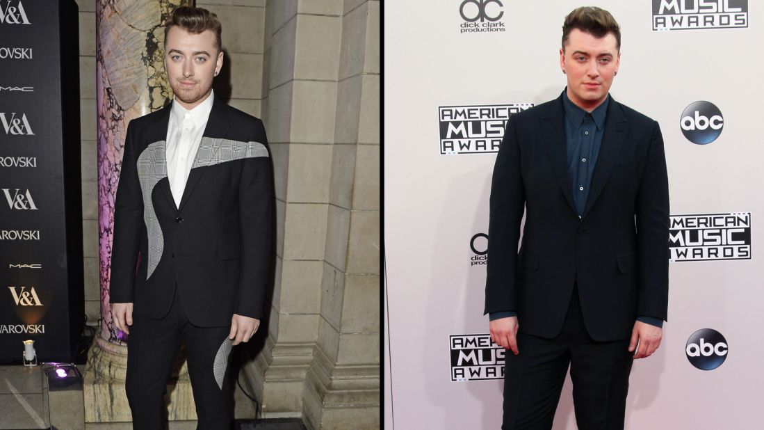 Singer Sam Smith is looking svelte these days (at left, arriving at an event in March 2015) and has credited nutritionist and author Amelia Freer with helping him change his diet and look. 