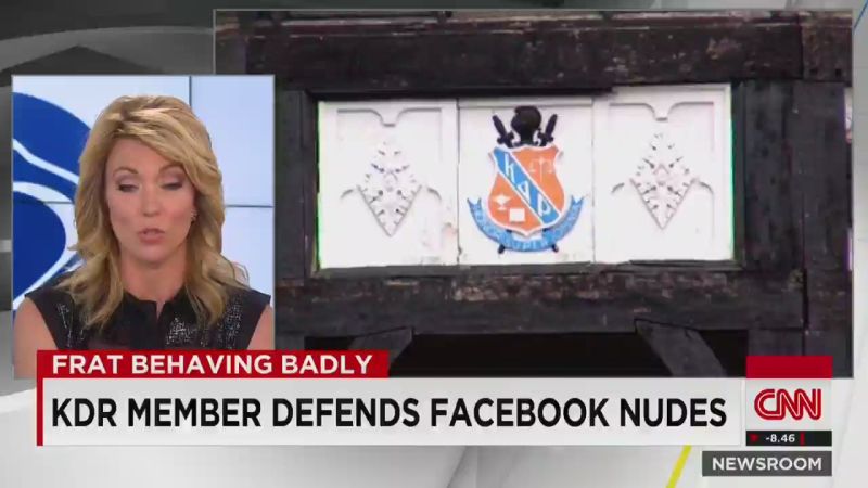 Frat member defends posting photos of nude women