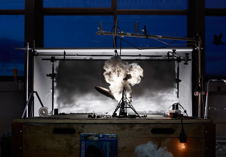 At first glance it could appear like an elaborate movie set. In fact, it's a miniature model of photographer Sam Shere's well-known 1937 image of the Hindenburg disaster. The eerily realistic work is one of around a dozen famous pictures recreated by Swiss artists<a href="http://edition.cnn.com/2015/03/27/world/historys-most-famous-photos-recreated-miniature-models/"> Jojakim Cortis and Adrian Sonderegger. </a>