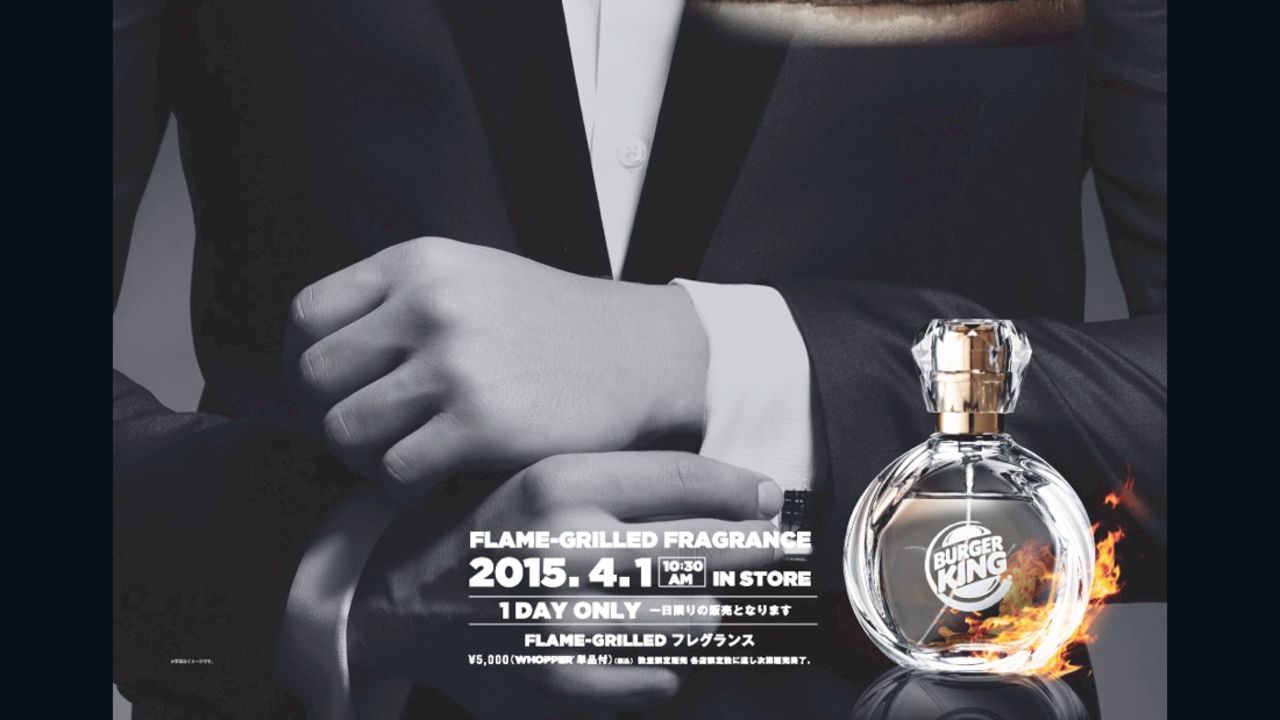 Burger King in Japan says Flame-Grilled Fragrance will only be on sale April Fool's Day