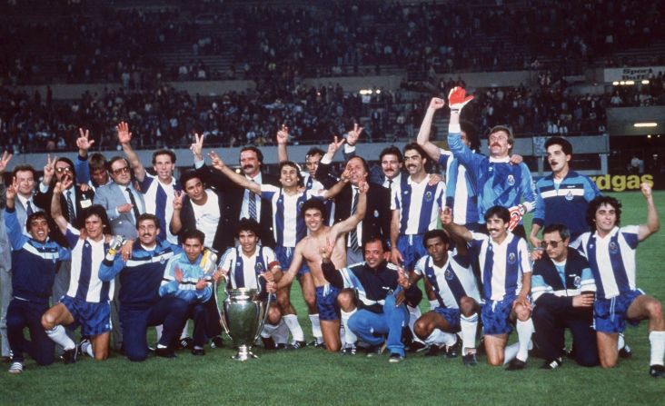 Porto stunned Bayern Munich in the 1987 final, coming from behind to win 2-1 with two goals in the last 13 minutes.