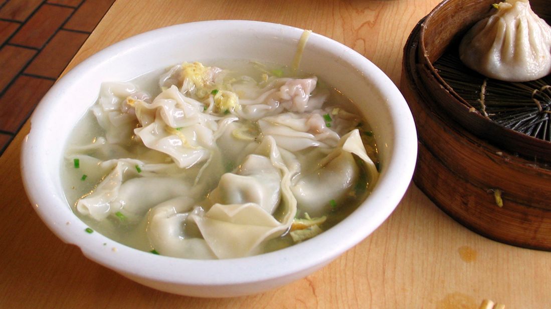The dainty little wonton (xiao hun tun) is a legendary Shanghai street food. Filled with half a teaspoon of minced pork and wrapped with a thinner and smaller pastry than normal, the wontons are served in bowls of eight or 10.