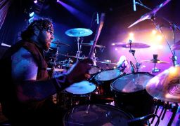 A.J. Pero performs at the Twisted Sister 30th Anniversary Stay Hungry Tour at Starland Ballroom on May 17 in Sayreville, New Jersey.