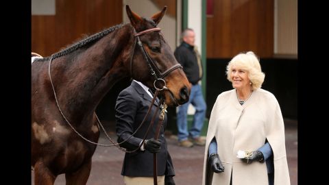 The duchess during a visit to Churchill Downs in Louisville, Kentucky, on March 20.