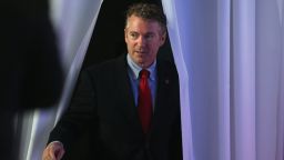 Sen. Rand Paul (R-KY) walks on stage before speaking at the 2014 Values Voter Summit September 26, 2014 in Washington, D.C.