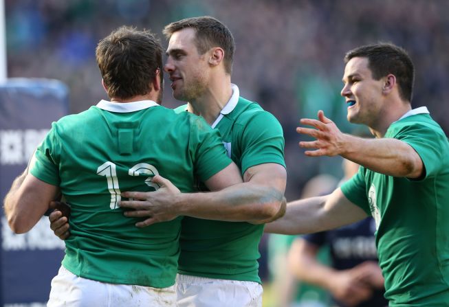 The result pushed Ireland to the top of the Six Nations table with a points difference of +63 for the tournament, 10 ahead of Wales and 26 ahead of England who now knew what they had to do at home to France.