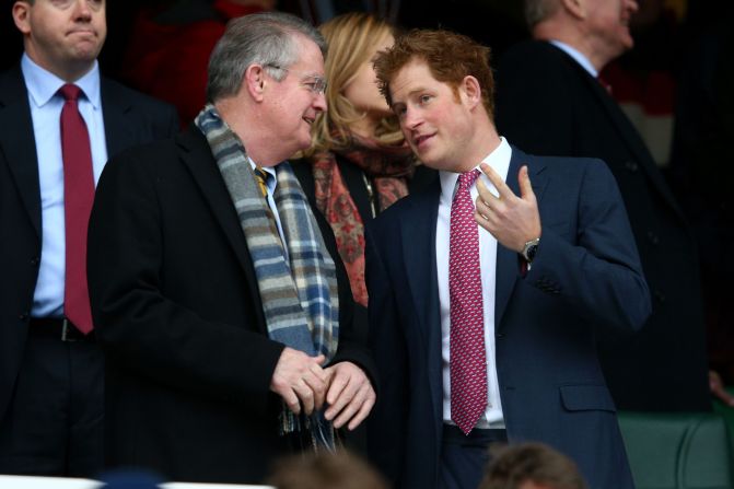 Providing England with the Royal seal approval at Twickenham Stadium was Prince Harry.