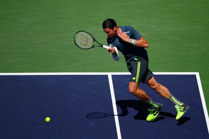 The Swiss overcame Canada's Milos Raonic 7-5 6-4 in Saturday's other semifinal.