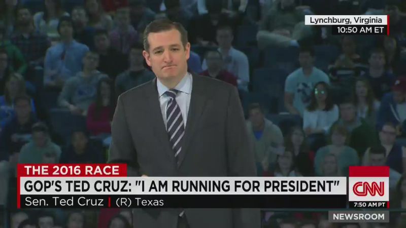 Ted Cruz I am running for President