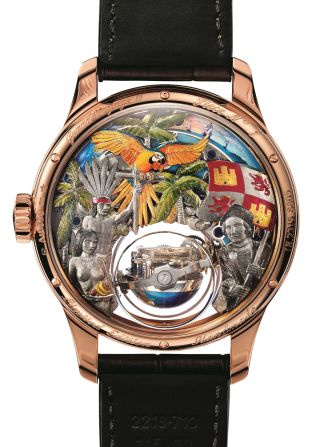 Zenith's Academy Christophe Colomb Hurricane Grand Voyage timepiece depicts the Italian explorer's adventures in the so-called New World.