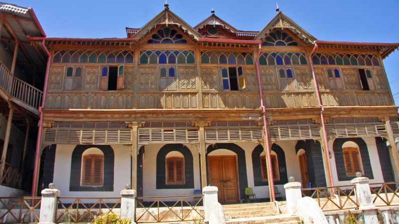 In the eastern city of Harar, this building is known as Arthur Rimbaud's house after the famous French poet who visited the area. It was actually built by an Indian merchant on the site of an earlier house where Rimbaud is said to have lived.