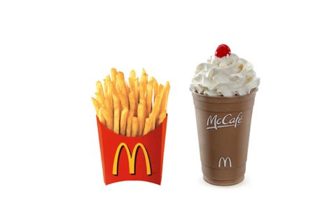"I'd get fresh, hot fries (not wimpy cold ones) and a small chocolate shake. Why? If I'm famished, I need "quick energy" which I'll get from carbohydrates, but also because ... I actually enjoy fries and shakes. I wouldn't worry about nutrition right now because it's not in the cards. I'd rather get a healthy meal I could savor later, and something quick and enjoyable now."<br /><br />-- <a href="http://rebeccascritchfield.com/" target="_blank" target="_blank">Rebecca Scritchfield</a>, MA, RD, HFS