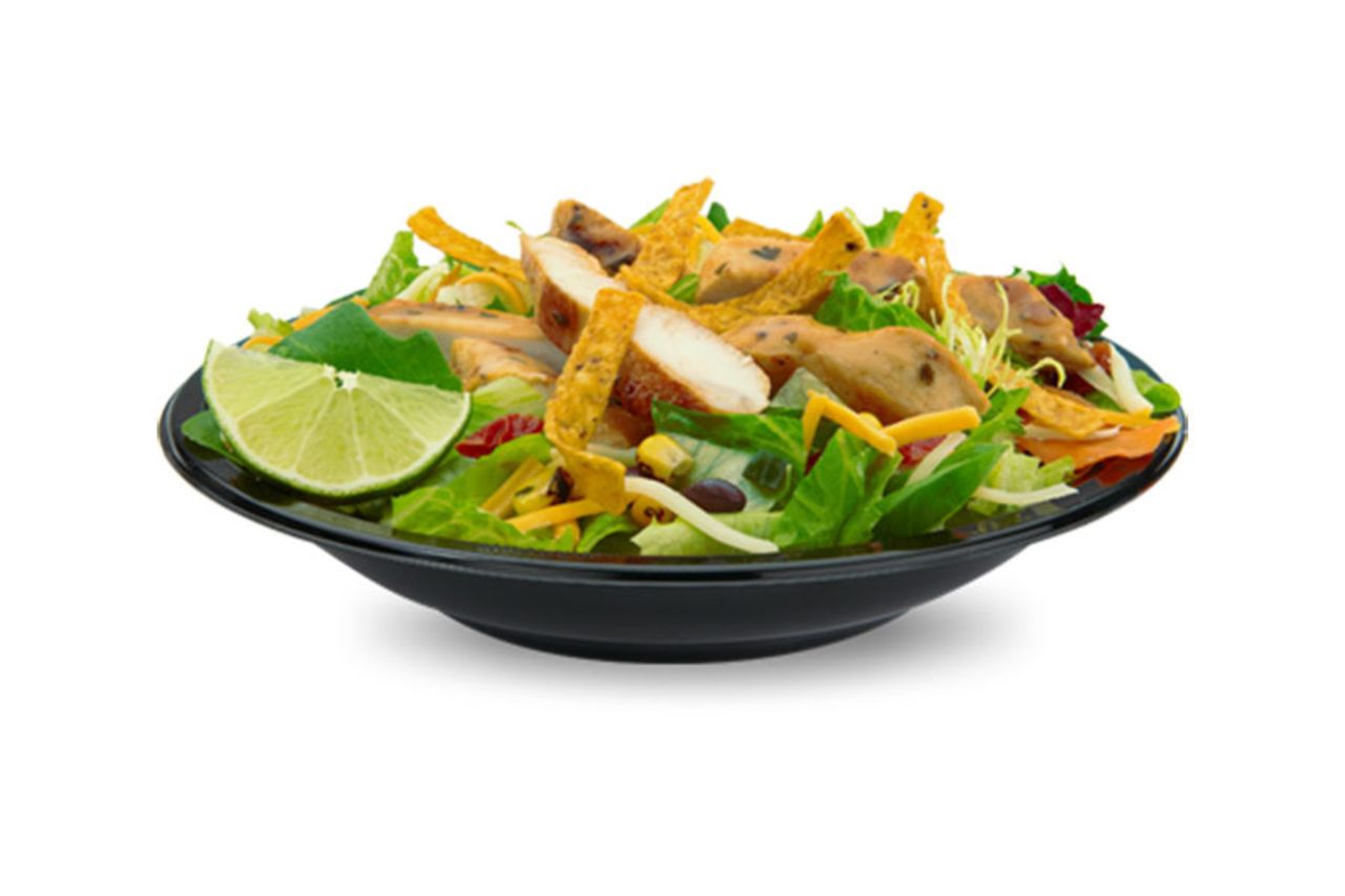 Ensalada Premium Southwest con pollo a la parrilla -- Julie Upton, M.S, R.D., CSSD
