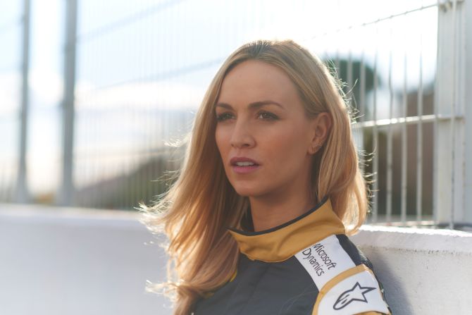 "Carmen is intelligent, incredibly determined and believes women have their place in motorsport," the website says of the Spaniard.