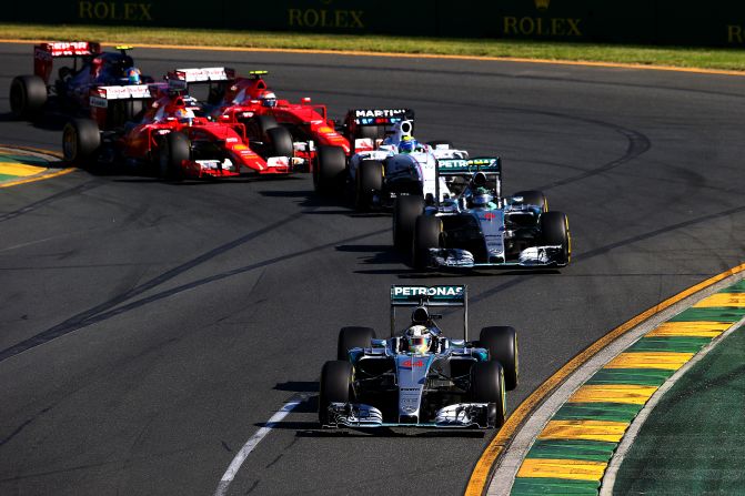 Mercedes teammates Lewis Hamilton and Nico Rosberg led the pack at the season-opening Australian Grand Prix, finishing more than 30 seconds in front of the next car, Sebastian Vettel's Ferrari.
