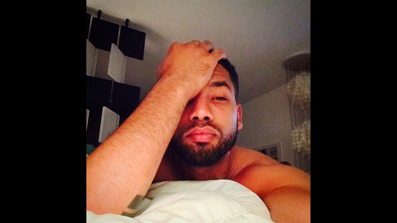 "Thinking of a master plan," <a href="https://instagram.com/p/0jr50uPXp9/?taken-by=jussiesmollett" target="_blank" target="_blank">actor Jussie Smollett</a> said Monday, March 23, on Instagram. "Nah I'm lying... Shawty (and sleep) on my mind. Goodnight beautiful peeps."