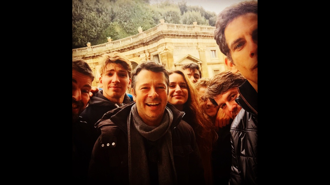 "Italian actors are just really really good looking," said actor Ben Stiller, right, <a href="https://instagram.com/p/0jK7genMAE/?taken-by=benstiller" target="_blank" target="_blank">in this selfie he posted</a> Sunday, March 22, with the hashtag #Zoolander2.