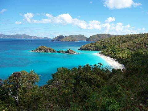 A national park covers 60% of the smallest of the three main U.S. Virgin Islands, St. John. <a href="http://ireport.cnn.com/docs/DOC-1220355"> iReporter Blair Stewart </a>was taken with the island's pristine natural beauty. "We bribed our way onto the ferry in St. Thomas and spent the day touring, swimming, snorkeling, eating and seriously thinking of never leaving," he said.
