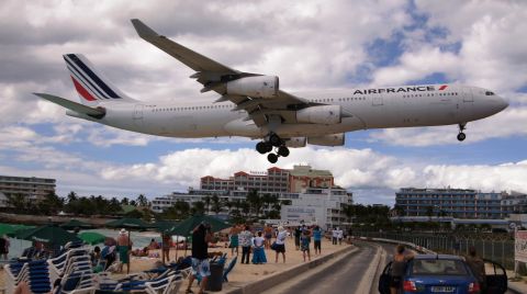 In addition to its more traditional Caribbean island scenery, Saint Martin offers close encounters at Maho Beach with aircraft landing at very nearby Princess Julianna Airport. <a href="http://ireport.cnn.com/docs/DOC-1222688">Reddy Sarsam</a> took this shot in 2014.
