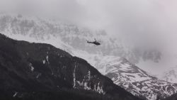 Rescue teams arrive near the site of the Germanwings Flight 9525 plane crash in the French Alps on Tuesday, March 24.