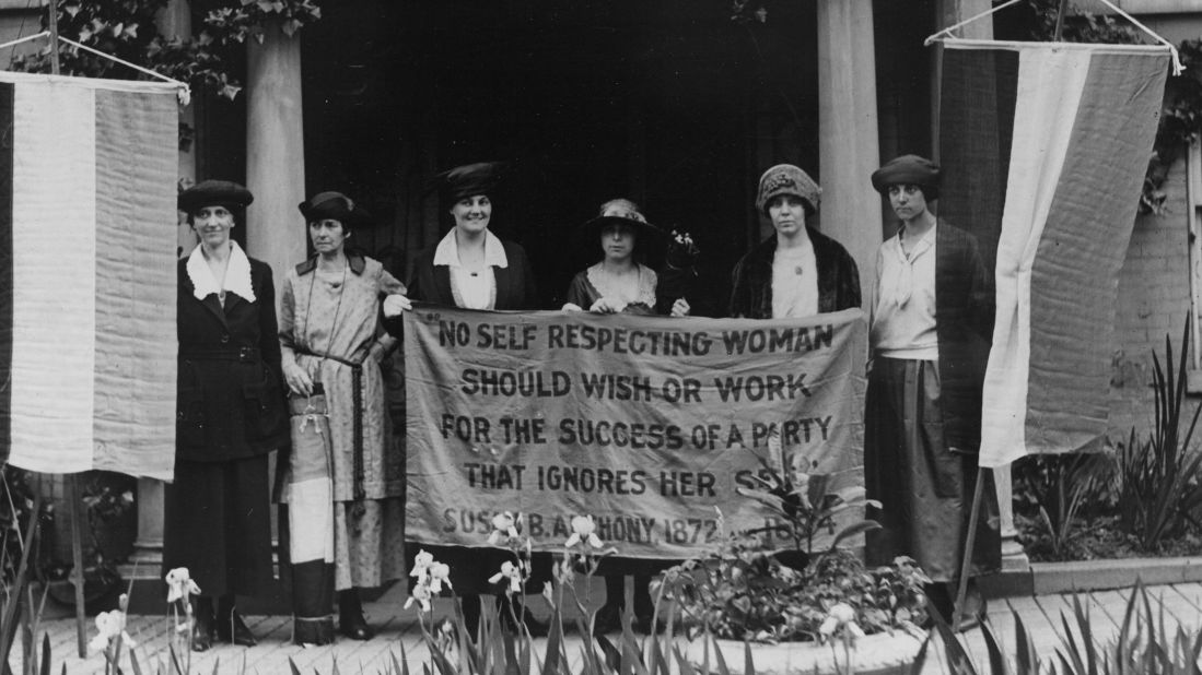 The feminist activists of the 1960s, '70s and early '80s weren't the first to push for an Equal Rights Amendment. Suffragist leader Alice Paul, second from right, fought hard to pass the 19th Amendment -- which earned women the right to vote in 1920. She drafted the first ERA and introduced it to Congress in 1923.